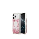 Guess iPhone 17 Pro Transparan Resin Bottom Magsafe Uyumlu Pembe Telefon Kılıfı