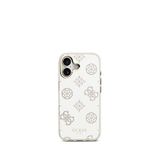 Guess iPhone 17 Simli Aynalı Metal Kamera Çerçeveli Magsafe Uyumlu Gümüş Gri Telefon Kılıfı