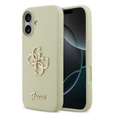 Guess İphone 17 Uyumlu Kılıf Orjinal Lisanslı Grained Yazı Logolu Kapak Yeşil
