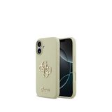 Guess iPhone 17 Yeşil Grained Yazı Logolu Telefon Kılıfı