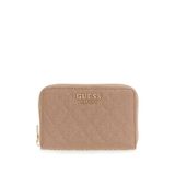 Guess Isemay Kadın Cüzdan, Kahverengi, Fermuarlı, Altın Metal Aksam