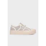 Guess Issah Logolu Bağcıklı Sneaker Ayakkabı FLPISSFAL12 Bayan Ayakkabı Flpıss FAL12 Sand - Gri