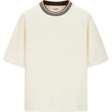 Guess Jacquard Erkek Aktif Oversize Fit T-Shirt - M - Beyaz