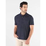 Guess Jacquard Erkek Modal Karışımlı Regular Fit Polo T-Shirt M6GP18K3086, Mavi, S