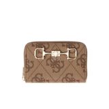 Guess Janie Logolu Orta Boy Fermuarlı Kadın Kahverengi Cüzdan SWOS9924140-LTL