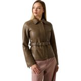 Guess Jeanne Kadın Biker Ceket - M - Kahverengi