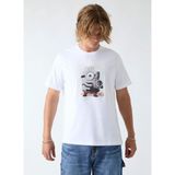 Guess Jeans Beyaz Erkek T-Shirt M6YI82K6411-G011 Guessjeans T-Shirt - L