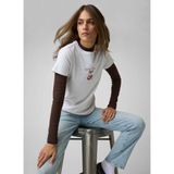 Guess Jeans Beyaz Kadın T-Shirt W6BI15K5599-H91N - M - Çok Renkli
