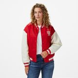Guess Jeans Bomber Kadın Kırmızı Ceket - G585-Kırmızı
