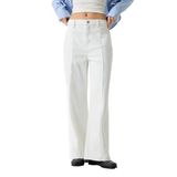 Guess Jeans Düşük Bel Geniş Paça Relaxed Denim Pantolon, 29/28, 5003340755, Beyaz, Kadın