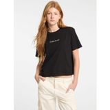 Guess Jeans Gj Ss Cn Boxy Kadın Boxy Fit T-Shirt W5RI42K8HM0, Siyah, XL