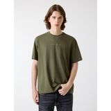 Guess Jeans Guess Jeans Erkek Oversize Fit T-Shirt M4YI44K8FQ4, Haki, S