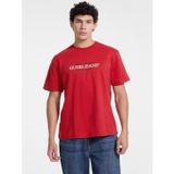 Guess Jeans Guess Jeans Erkek Regular Fit T-Shirt M4YI42K8FQ4, Kırmızı, XL