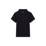 Guess Jeans Kadın Slim Fit Polo T-Shirt, Siyah, XS