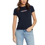 Guess Jeans Kadın Slim Fit T-Shirt, Lacivert, M