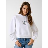 Guess Jeans Kadın Sweatshirt, Beyaz, M Beden