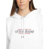 Guess Jeans Kadın Sweatshirt W4YQ15KC811, Beyaz, L
