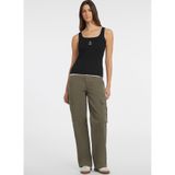 Guess Jeans Kadın Tank Top, Siyah, S