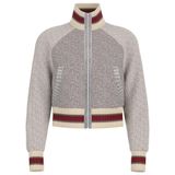Guess Jeans LS Zip Back Intarsia Cardi Kadın Kaban