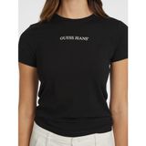 Guess Jeans Slim Fit T-shirt, L, W4YI02J1314, Siyah, Kadın