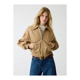 Guess Jeans Suede Kadın Bomber Ceket