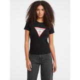Guess Jeans T-Shirt Maniche Corte Donna Bianco