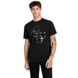 Guess Jersey Bisiklet Yaka Kısa Kollu T-Shirt, M, M6RI03.I3Z14.JBLK, SIYAH, Erkek