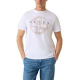 Guess Jersey Erkek Regular Fit T-Shirt M6GI09K2989, Beyaz, S