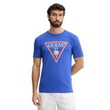 Guess Jersey Erkek Slim Fit T-Shirt F6GI09J1314, Lacivert, M