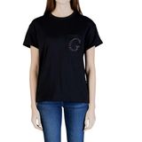 Guess Jersey Kadın Regular Fit T-Shirt W6GI17K3037, Siyah, S
