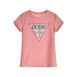Guess Jersey Kız Çocuk Regular Fit T-Shirt J2YI51K6YW1, Pembe, 7 Yaş