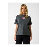 Guess Jersey Oversize Fit Kadın T-Shirt, Antrasit, M Beden