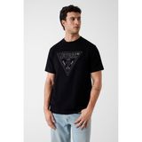 Guess Jersey Regular Fit Erkek T-Shirt M6GI15K3008 - Siyah