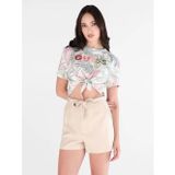 Guess Jersey Regular Fit Kadın Crop T-Shirt W6GI09K3024