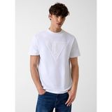 Guess Jersey Regular Fit T-Shirt, L, M6GI15K3008, Beyaz, Erkek