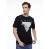 Guess Jersey Regular Fit T-Shirt, L, M6GI49K3584, Siyah, Erkek