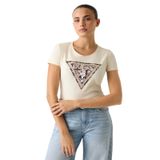 Guess Jersey Slim Fit Bisiklet Yaka T-Shirt, L, W6RI32.J1314.G047, BEYAZ, Kadın