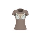 Guess Jersey Slim Fit T-Shirt, M, W6GI12K3027, Kahverengi, Kadın