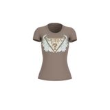 Guess Jersey Slim Fit T-Shirt, S, W6GI12K3027, Kahverengi, Kadın