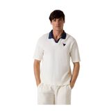 Guess Jhonny Erkek Polo Yaka T-shirt, Beyaz, XL Beden