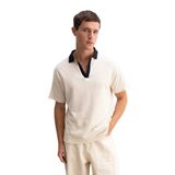 Guess Jhonny Erkek Polo Yaka T-shirt, Gri, M Beden