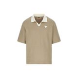 Guess Jhonny Erkek Polo Yaka T-shirt, Gri, XL