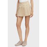 Guess Juliane Pamuk Karışımlı Pileli Mini Etek W6YD14W2940 Kadın Etek W6YD14 W2940 A117 - Bej - XS