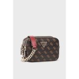 Guess Kadın 4g Logolu Noelle Çapraz Askılı Mini Çanta Açık Kahverengi