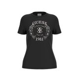Guess Kadın Aktif Regular Fit T-Shirt, Siyah, M Beden