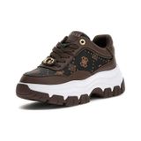 Guess Kadın Berrett2 Monogram Desenli Kalın Tabanlı Sneaker - Kahverengi 4221816