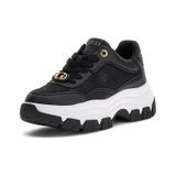 Guess Kadın Berrett2 Monogram Desenli Kalın Tabanlı Sneaker - Siyah 4221490