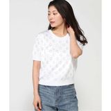 Guess Kadın Beyaz Jasmine Boxy Kısa Kollu Kazak - XS