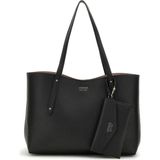 Guess Kadın Brenton Tote Omuz Çantası %100 Poliüretan Siyah Şık Görünüm ve Ergonomik Tasarım