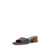 GUESS Kadın Cerinna3 sandalet HeelHEELED Sandals, Denim, 36 EU